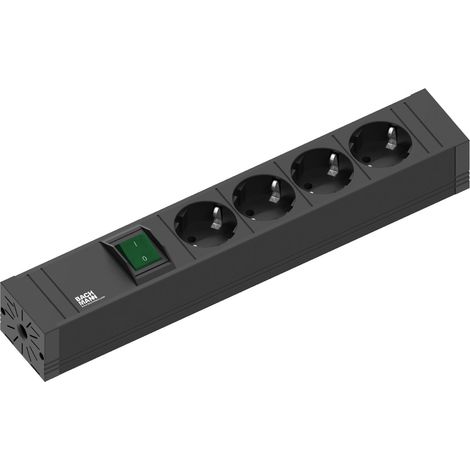 BACHMANN CONNECT LINE 4xCEE7/3 1xSchalter 2,0m CEE7/7, 420.0012