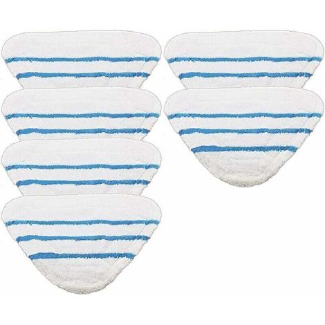 6 washable cloths for Beldray 5-in-1 and 9-in-1 steam cleaners – High-resistance microfiber, pack of 6