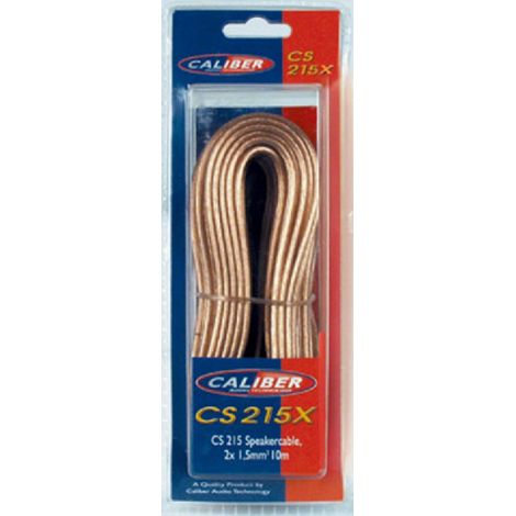 10m Cable haut-parleur 2x1.5mm2 CCA Caliber CS215X x10