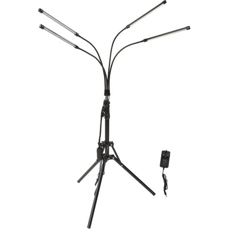 Lampe de thérapie infrarouge 4 émetteurs pour douleurs musculaires et articulaires, 660nm 850nm, support ajustable, prise UK 100‑240V (1/5)