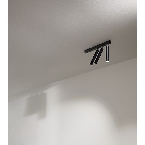 Applique LED cylindrique orientable 3 lumières BAMBU Perenz