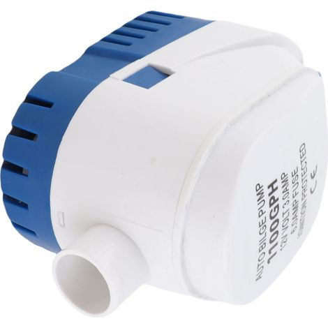 Bomba de achique marina sumergible automática de 12 V y 1100 GPH con interruptor de flotador integrado.