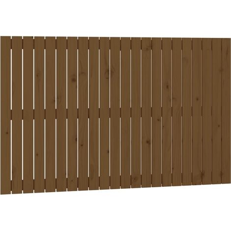 Maison Exclusive - Cabecero cama pared madera maciza pino marrón