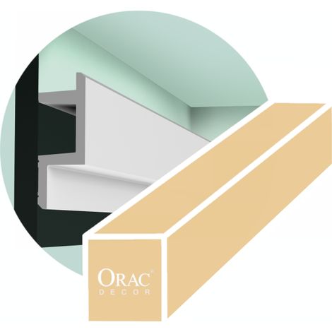Paquete de 4 metros Perfil moderno para iluminación LED C383