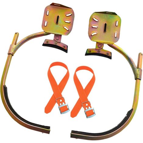 Chaussures d'escalade pour poteaux en béton, antidérapantes et sans coutures, en acier au manganèse, pour électriciens, 12-15 m, type 400 (1/5)