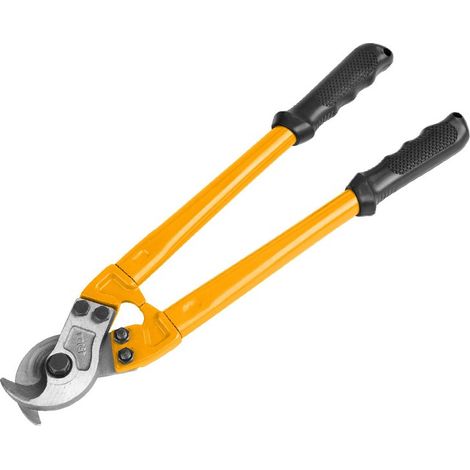 Coupe-câble à deux mains TOLSEN en acier forgé, 600 mm, poignées ergonomiques en PVC