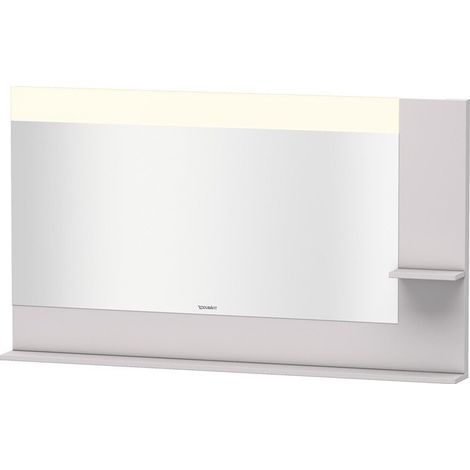 Miroir DuravitVERO 142x1400x800m avec éclairage satin blanc lilas