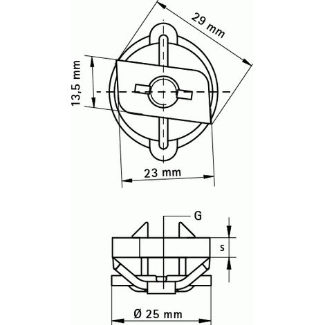 Dadi scorrevoli (ez) WALRAVEN BIS RapidRail® - Per BIS RapidRail® WM0-30 EZ M8 - 6513108