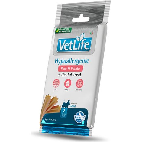 Vetlife Cane Veterinary Hypoallergenic Adult Mini 60gr Maiale e Patate