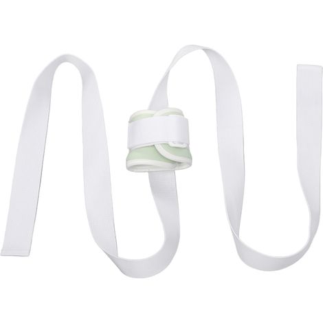 Sangle de maintien pour membres de lit prévention auto-blessure, fixation auto-agrippante, ceinture de contention poignet cheville pour patients, vert M (1/5)