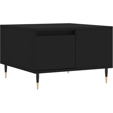 Maison Exclusive - Mesa de centro madera contrachapada negro 55x5