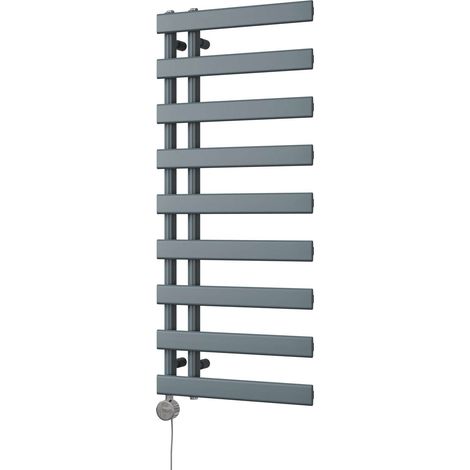 Agar - Anthracite Electric Towel Rail H1156mm x W500mm 500w Thermostatic (1/3)