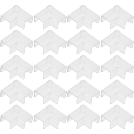 Protections d'angle en plastique noir pour aquariums verre, 8 mm (1/5)