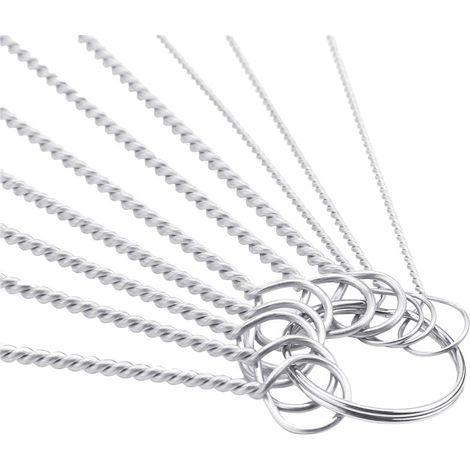 DECORA 10 Stück Nylon-Reinigungsflaschenbürste, Rohrreinigungsbürsten, Rohrbürsten, Rohrflaschen, Strohhalm, Waschreiniger, Borsten-Set, Werkzeug, Schwarz