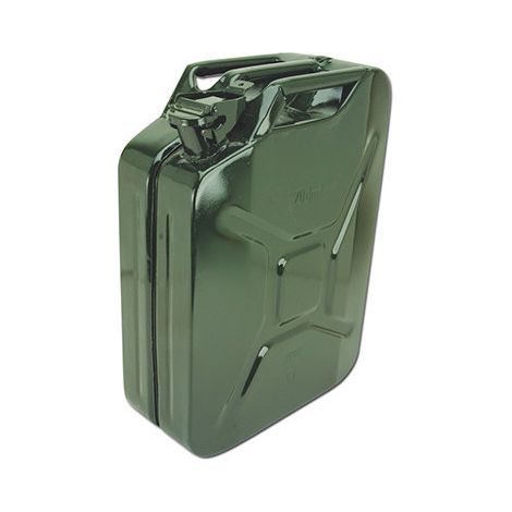Maxter – Bidon en métal 20L avec goupille de sécurité – Peinture anticorrosion – Pour hydrocarbures lubrifiants – Poignée de transport