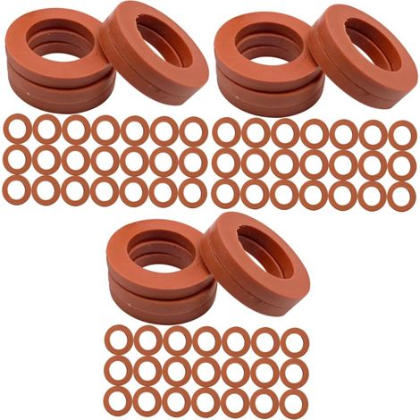 Rondelles d'étanchéité en caoutchouc série 3 pour tuyaux d'arrosage : 50 pièces x 3. Pièce de (1/5)