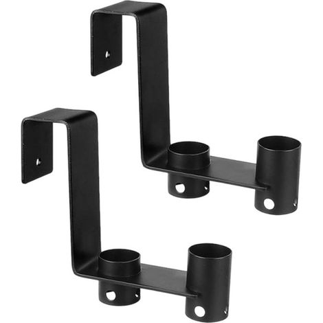 Haken für Poolzubehör – 2 Stück verstellbare Schlauchhalter aus Metall, Wartungszubehör für Strände, Wassersport und Wandhandtücher (1/5)