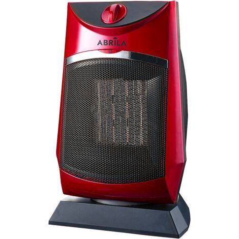 Termoventilatore Ceramico PTC Red Warmth 1500W 2 Potenze 3 Funzioni Antiribaltamento (32,5x17x20cm)
