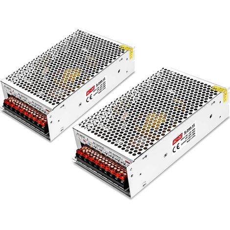 ZOLGINAH 2 Pièces 12V 20A Convertisseur, AC/DC Convertisseur de Commutation Projet LED Light Strings, Commutation Alimentation AC 100 V / 240 V DC 12V d'alimentatio Transformateur 20A (1/5)