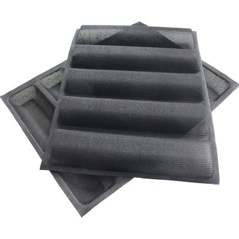 Moule A Pain Mini - Aluminium Alimentaire - Résistant Jusqu'à 260 °C - Pour Four Air Chauffé Et Grillades - 5 Pièces (1/5)