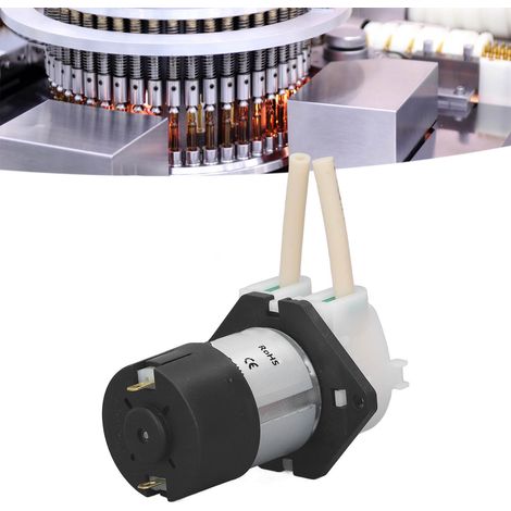 Mini-Schlauchpumpe mit Selbstansaugung, 90 ml/min, 5-W-Gleichstrommotor mit Bürsten, 24 V (1/5)