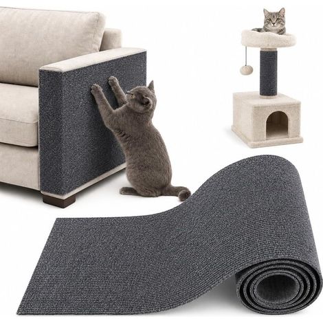 Protection Canapé Chat Anti Griffes, Griffoir Chat Canapé, Tapis Griffoir Chat Autocollant à Découper, Protège Canapé Griffe Chat pour Meubles, Murs et Porte (1/5)