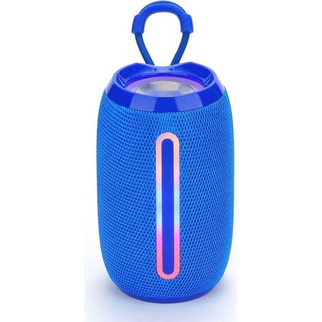 Enceinte Bluetooth Greenlyca - Bleu classique, éclairage RGB + son haute fidélité HiFi, modèle universel (1/4)