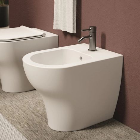 Bidet a Terra Alice Ceramica "Unica" Bianco Lucido (1/5)