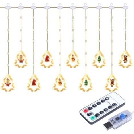 Pr Christmas Decoration Lights, 50 LED 3M String Lights USB Waterproof String Lights Fairy Lights 8 Lighting Modes Light for Christmas Window Party Terrace Window Patio Garden (1/4)