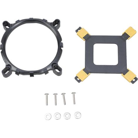 Kit de fixation pour ventilateur de dissipateur thermique, supports pour radiateur de processeur compatibles LGA775, 115X et 1366, supports réglables pour ordinateur de bureau, multicolores