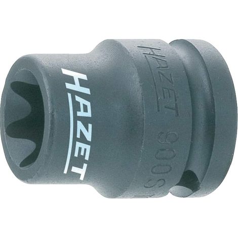 1 - Douille à chocs - Carré creux 12,5 mm - Profil Torx extérieur E18 - Acier phosphaté pour vissage automobile 38 mm