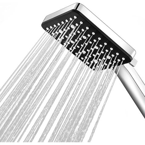 Pommeau de douche carré, pommeau de douche haute pression, remplacement universel réglable, économie d'eau puissante (1/5)
