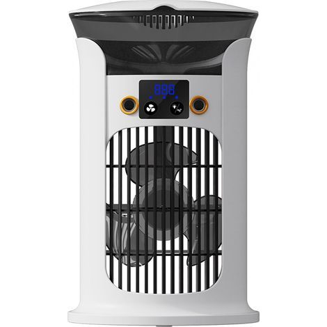 Mini climatiseur portable à évaporation avec ventilateur humidificateur 2 en 1 (blanc) (1/5)