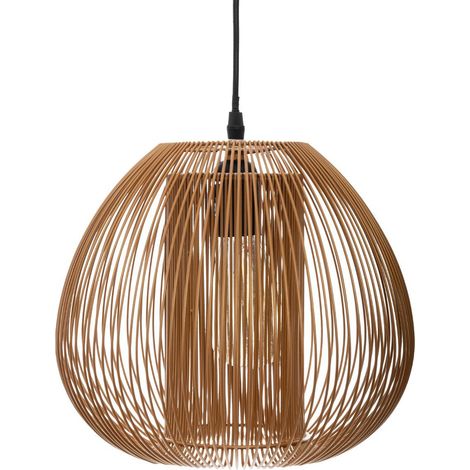 Suspension Cuivre en métal filaire - D.27,5 x H.25 cm -PEGANE- (1/2)