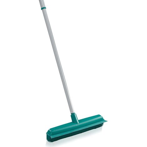 Balai Supra, balai brosse avec poils en caoutchouc naturel pour un nettoyage hygiénique et efficace, balai sol avec manche télescopique 140 cm S256415 Bleu 80 x 37 x 13 cm (1/5)