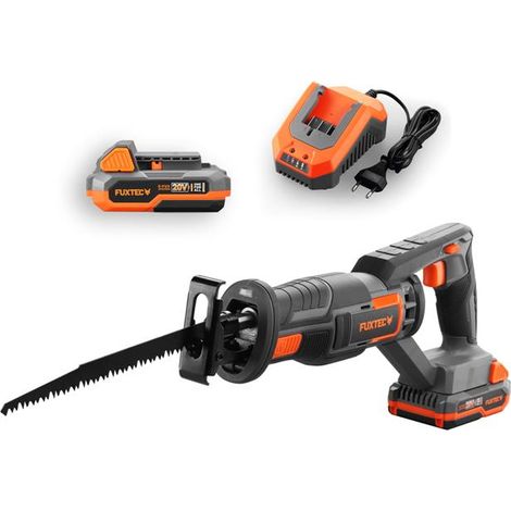Scie sabre sans fil 20V - FUXTEC - FX-E1SS20 - set avec batterie 2Ah et chargeur 2,4A (1/5)