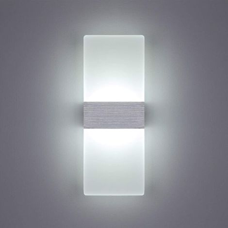6W LED-Wandleuchte für den Innenbereich, 6000K Kaltweiß, Acryl, modernes Design, Größe: 29x11CM, geeignet zur Dekoration von Wohnzimmer, Schlafzimmer, Flur, Treppenhaus, Arbeitszimmer usw. (1/4)
