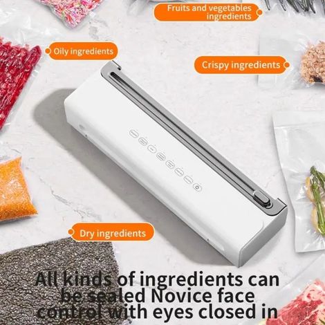 Mini machine sous vide, scellage automatique, facile à ranger, en plastique, format portable. (1/5)