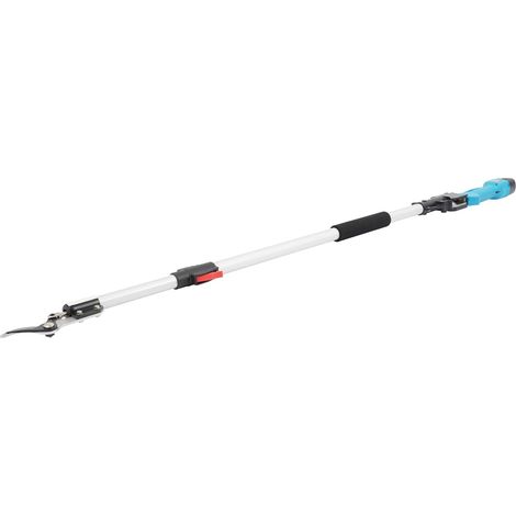 Sécateur électrique télescopique 1,44-2 m avec 2 batteries au lithium 16,8 V 2 Ah et chargeur, Elagueuse télescopique, sécateur puissant avec lames en acier SK5 pour jardins et vergers (1/5)