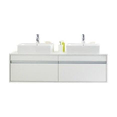Mueble lavabo de pared Duravit Ketho 6697, 2 extraíbles, 1400mm,