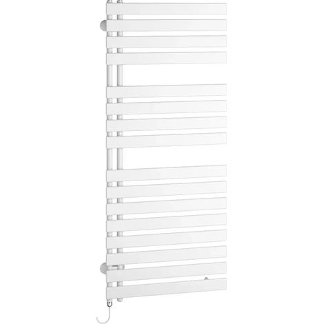Kermi Radiatore elettrico Credo Half flat, 800 Watt, Regolazione WWS, Versione sinistra, 1834 mm x 600 mm (AxL), bianco, EAE1A18600101XK