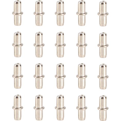 20 Chevilles étagère, Acier inoxydable, Installation sans outil, Support robuste, Pour cuisine bureau meuble (1/5)