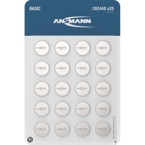 Ansmann Batteria a bottone CR 2450 3 V 20 pz. 600 mAh Litio