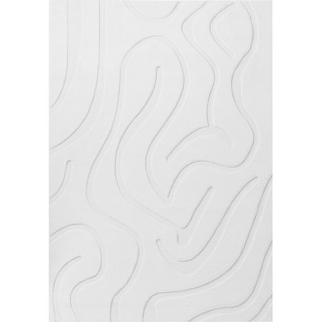 Tappeto da salotto rettangolare jacquard, 160 x 230 cm a pelo corto bianco sporco Salvori (1/5)