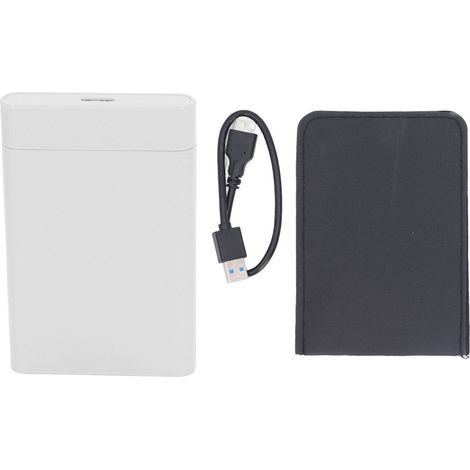 TB USB 3.0 2,5-Zoll tragbare externe Festplatte, kompakt und schnell für PC, Laptop und unterwegs, Weiß (1/5)