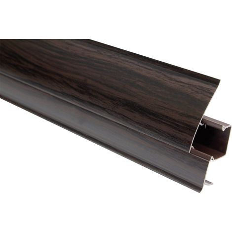 PVC Sockelleisten Sparpakete Fußbodenleisten 23x65mm Modern Kabelkanal (30 Meter / 15 Leisten, 8695 Holzoptik Mahagoni dunkel) (1/5)