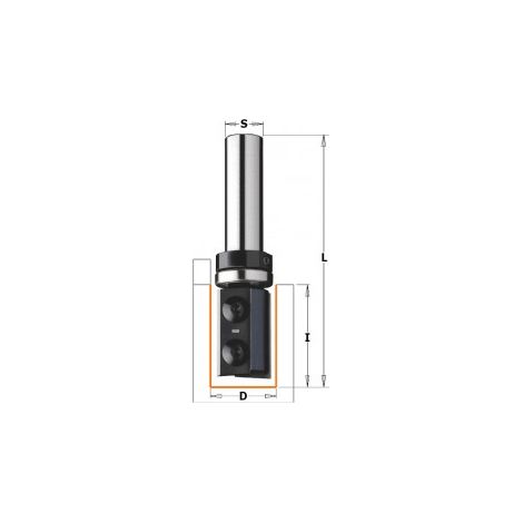 CMT – Fraise de perçage/découpe HW Z2 S=8 D=16x35x80 RH – Pour bois dur – Coupe nette sans éclat – Outil professionnel (1/5)