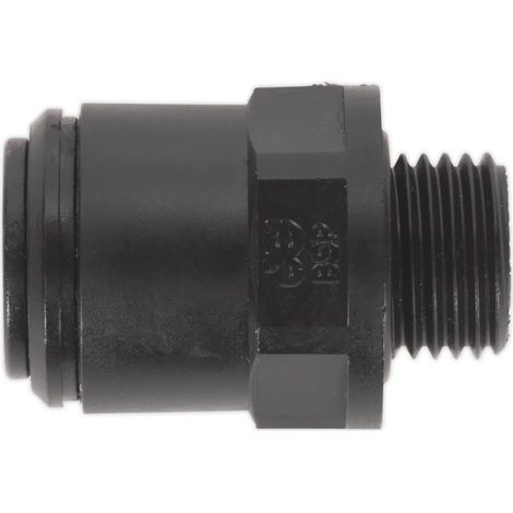 Sealey Straight Air Adaptor 6mm x 1/4""BSP Pack of 5 Speedfit PM010612E) JGC614