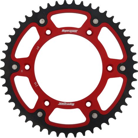 Couronne arrière Stealth Prox pour Honda CR/CRF/XR 83-16 Rouge JTR210.50