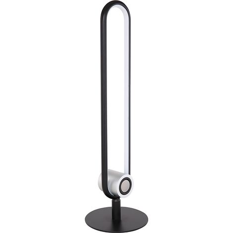 Lampe de bureau design LED avec boîte à musique Bluetooth 5W ALU noir mat